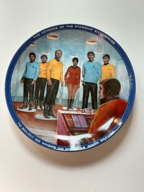 Star Trek Collector Plate Beam Us Down Scotty Susie Morton Ernst 1985 Limited